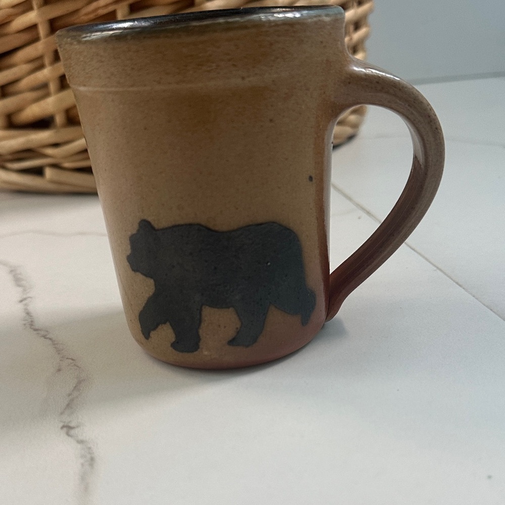 Bear by MONROE SALT WORKS Mug. Coffee Mug. Handmade Pottery Mug,Monroe, Maine